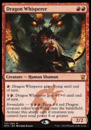 Dragon Whisperer (Dragons of Tarkir) Trading Card