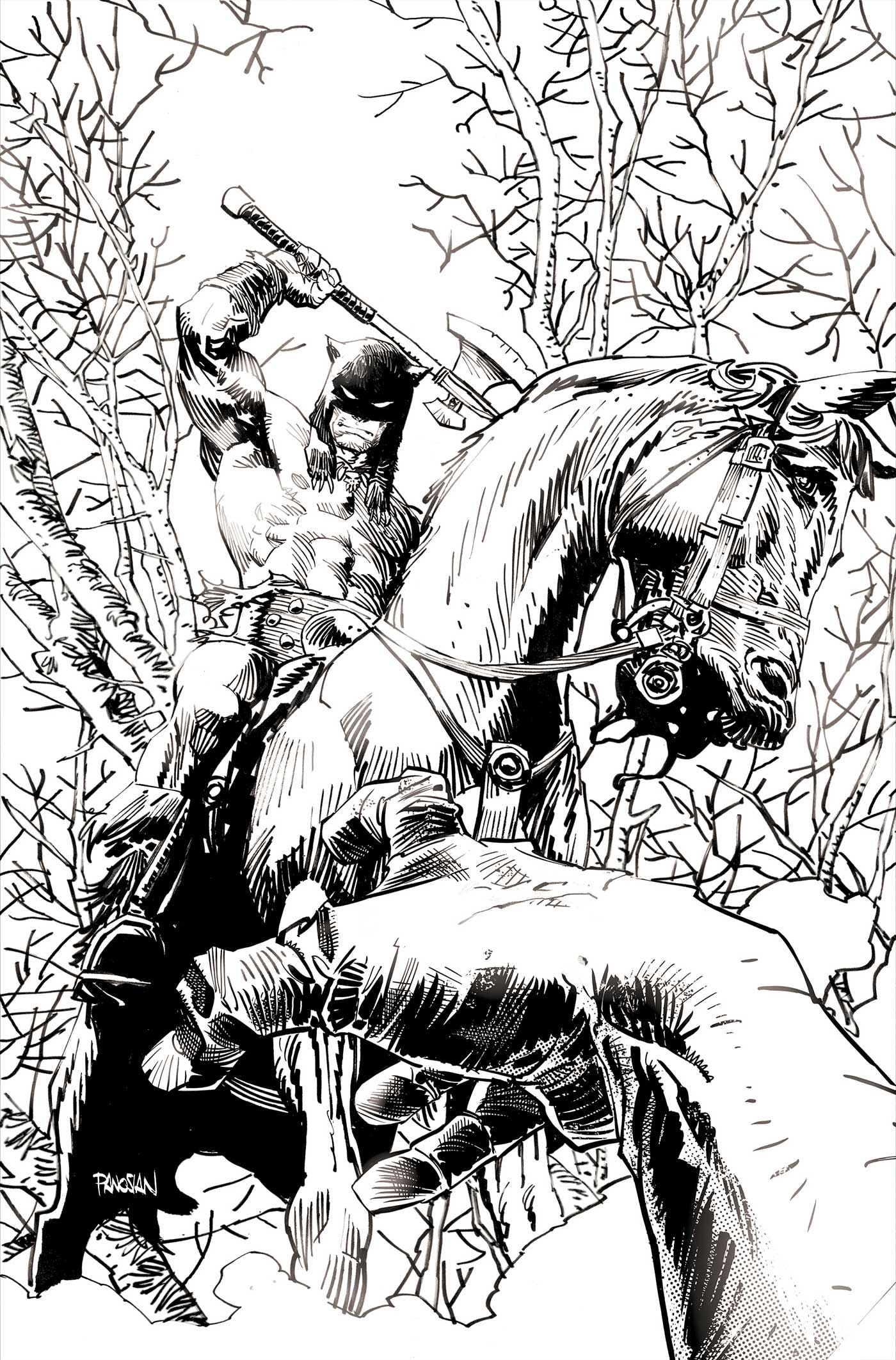 Fire And Ice Darkwolf #4 (Cvr O Inc 1:10 Dan Panosian Line Art Virgin Variant) Comic