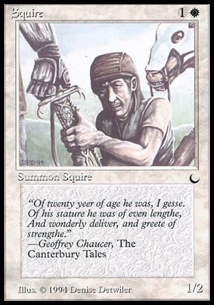 Squire (The Dark) Trading Card