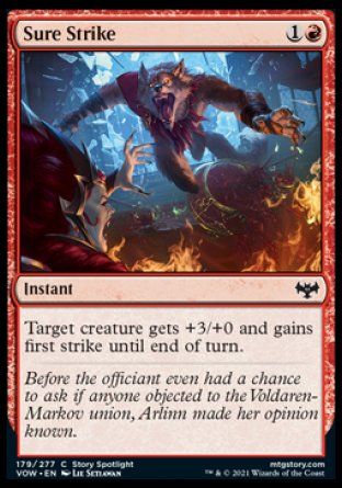 Sure Strike (Innistrad: Crimson Vow) Trading Card