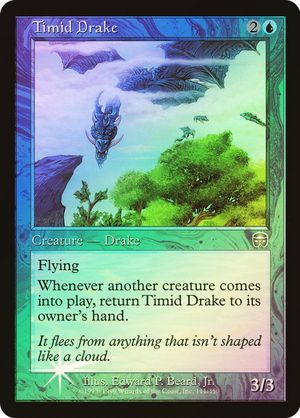 Timid Drake (Mercadian Masques - Foil)