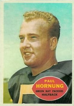 Paul Hornung 1960 Topps #54 Sports Card