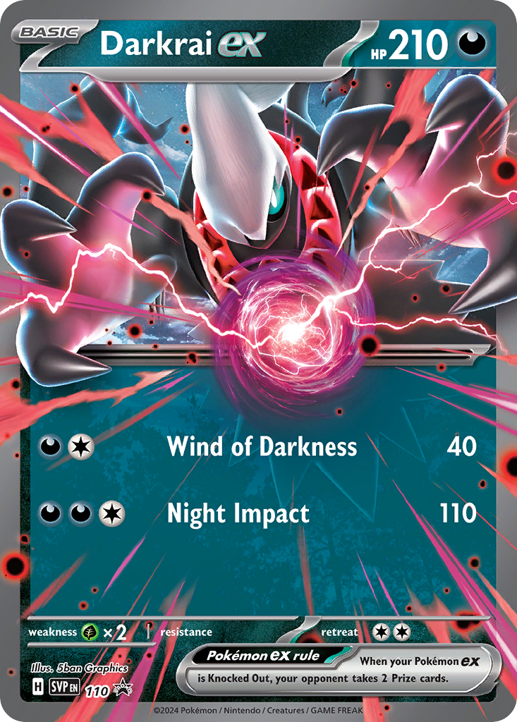 Darkrai ex (110/148) - Scarlet & Violet Black Star Promos Pokémon Card