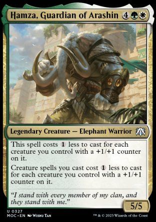 Hamza, Guardian of Arashin (March of the Machine Commander Decks) Trading Card