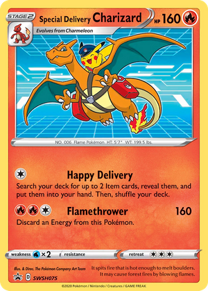 Special Delivery Charizard (SWSH075) - SWSH Black Star Promos