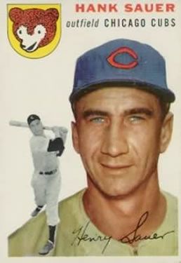 Hank Sauer 1954 Topps #4 Sports Card