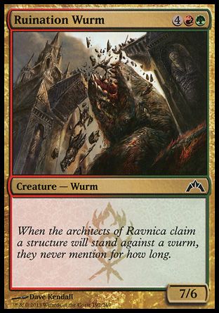 Ruination Wurm (Gatecrash) Trading Card