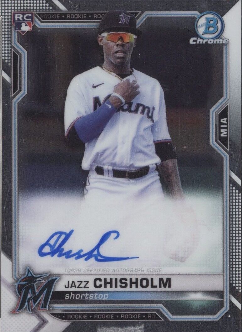 Jazz Chisholm 2021 Bowman Chrome - Rookie Autographs #BCRA-JC Sports Card