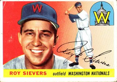 Roy Sievers 1955 Topps #16 Sports Card