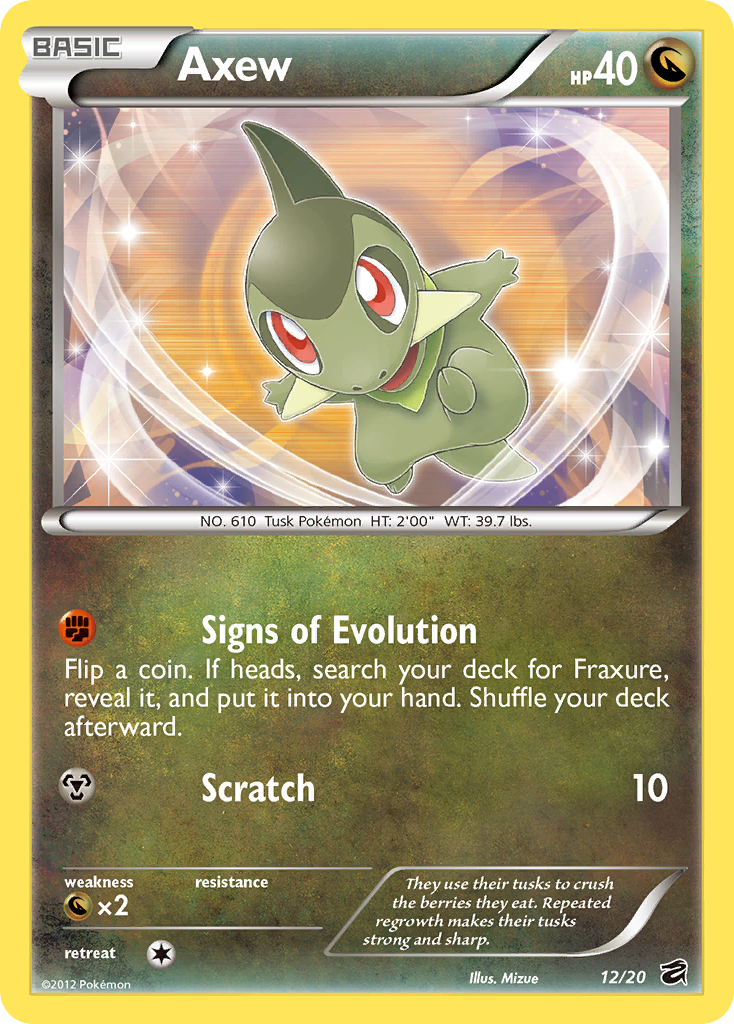 Axew (12/20) - Dragon Vault Pokémon Card