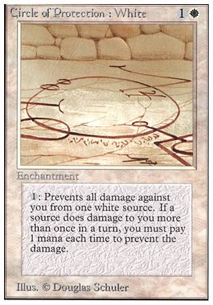 Circle of Protection: White (Unlimited) Trading Card