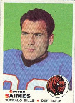 George Saimes 1969 Topps #142 Sports Card