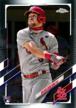 Dylan Carlson 2021 Topps Chrome Baseball #140 Sports Card