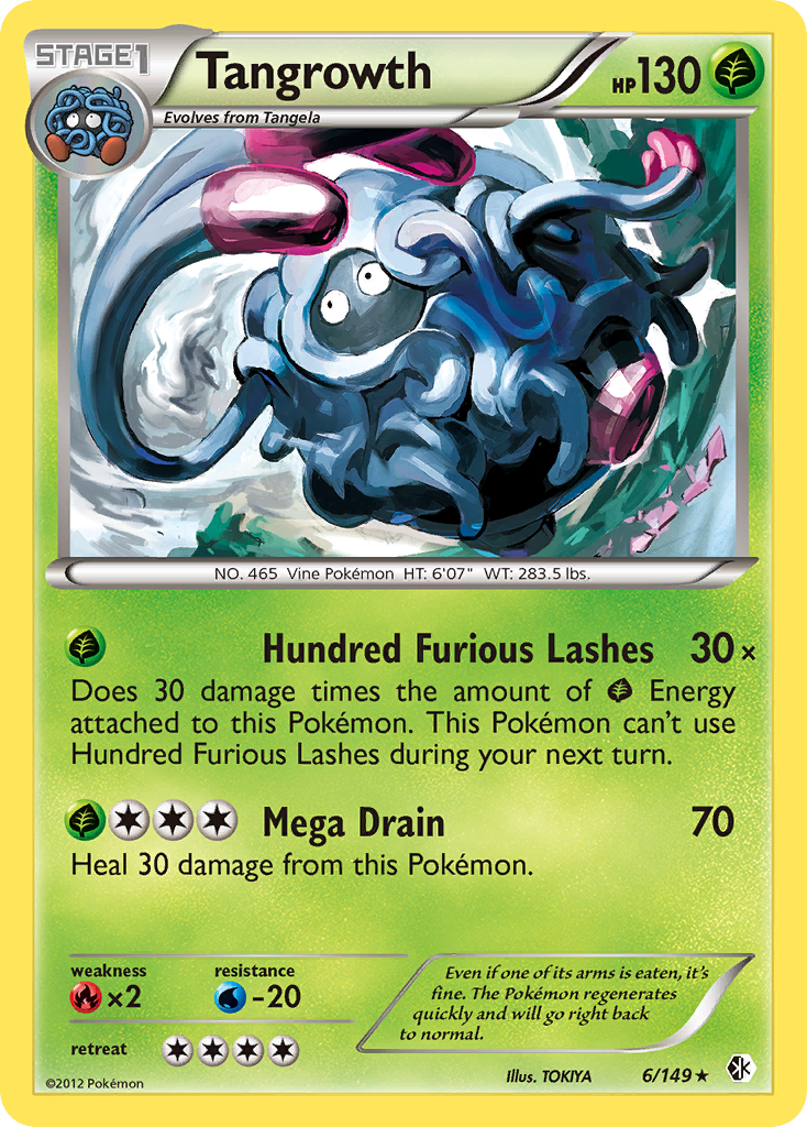 Tangrowth (6/149) - Boundaries Crossed Pokémon Card