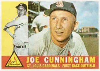 Joe Cunningham 1960 Topps #40 Sports Card