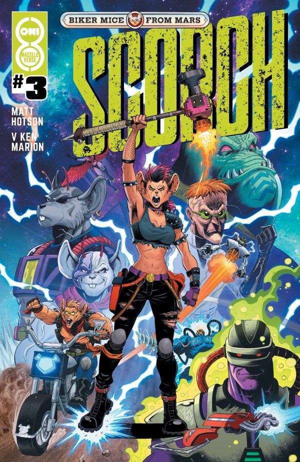 Biker Mice from Mars: Scorch #3 (Cover B Jordi Tarragona Variant) Comic