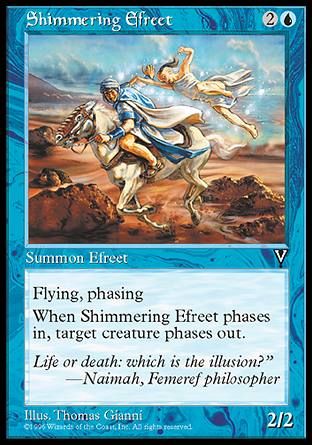 Shimmering Efreet (Visions) Trading Card