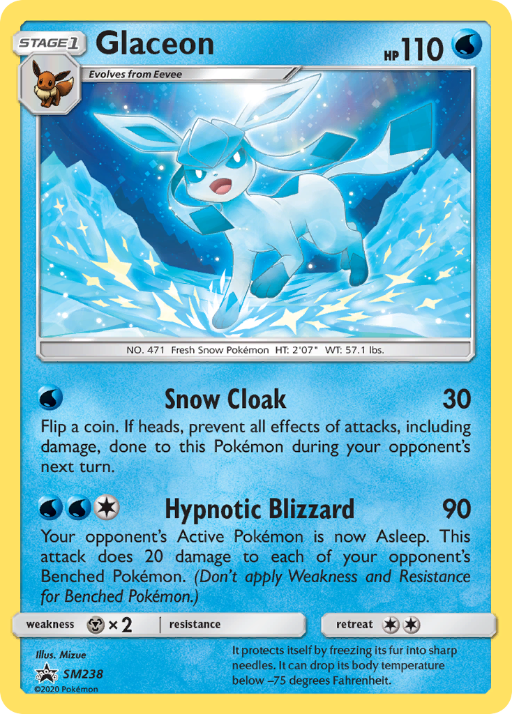 Glaceon (SM238) - SM Black Star Promos Pokémon Card