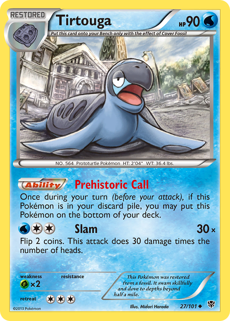 Tirtouga (27/101) - Plasma Blast Pokémon Card