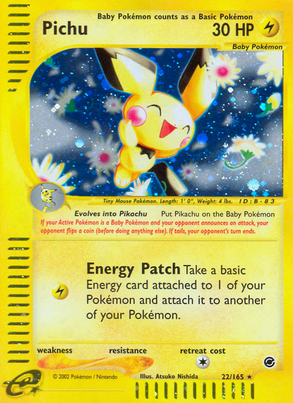 Pichu (22/165) - Expedition Base Set Pokémon Card