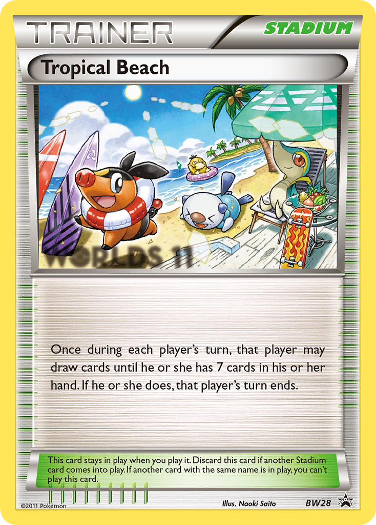 Tropical Beach (Trainer: Stadium) (BW28) - BW Black Star Promos Pokémon Card