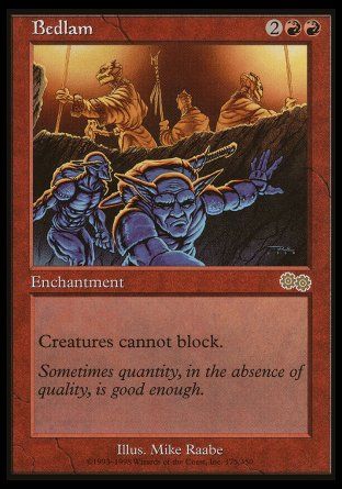 Bedlam (Urza's Saga) Trading Card