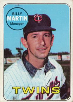 Billy Martin 1969 Topps #547 Sports Card