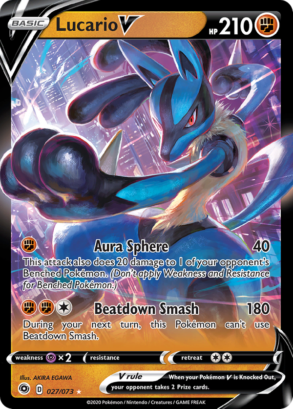 Lucario V (27/73) - Champion's Path