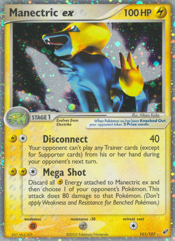 Manectric ex (101/107) - Deoxys Pokémon Card