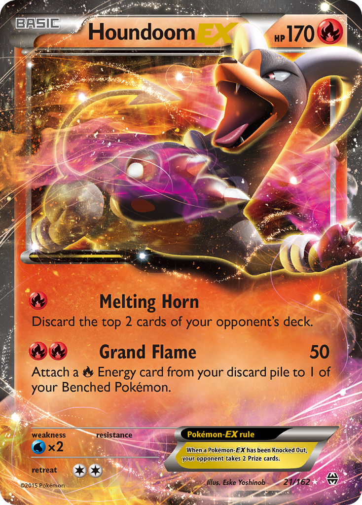 Houndoom EX (21/162) - BREAKthrough Pokémon Card