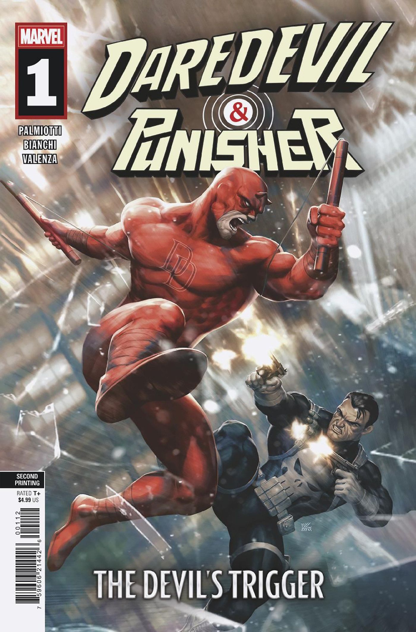 Daredevil/Punisher: The Devil's Trigger #1 (Kendrick Lim 2nd Printing Variant) Comic