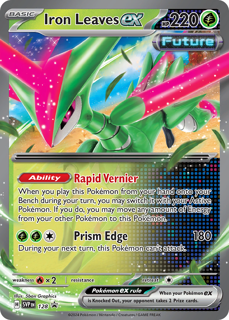 Iron Leaves ex (128/148) - Scarlet & Violet Black Star Promos Pokémon Card