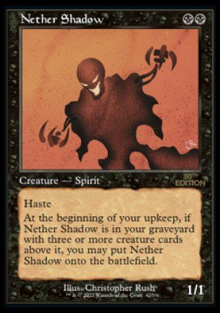 Nether Shadow (Magic 30th Anniversary Edition - Old Frame) Trading Card