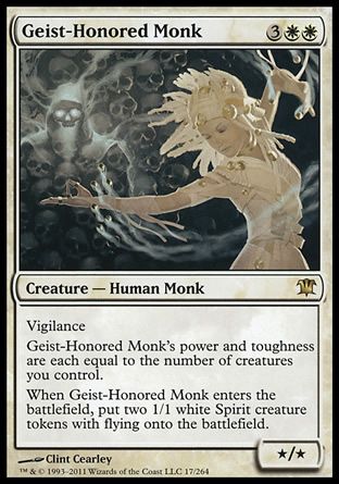 Geist-Honored Monk (Innistrad) Trading Card