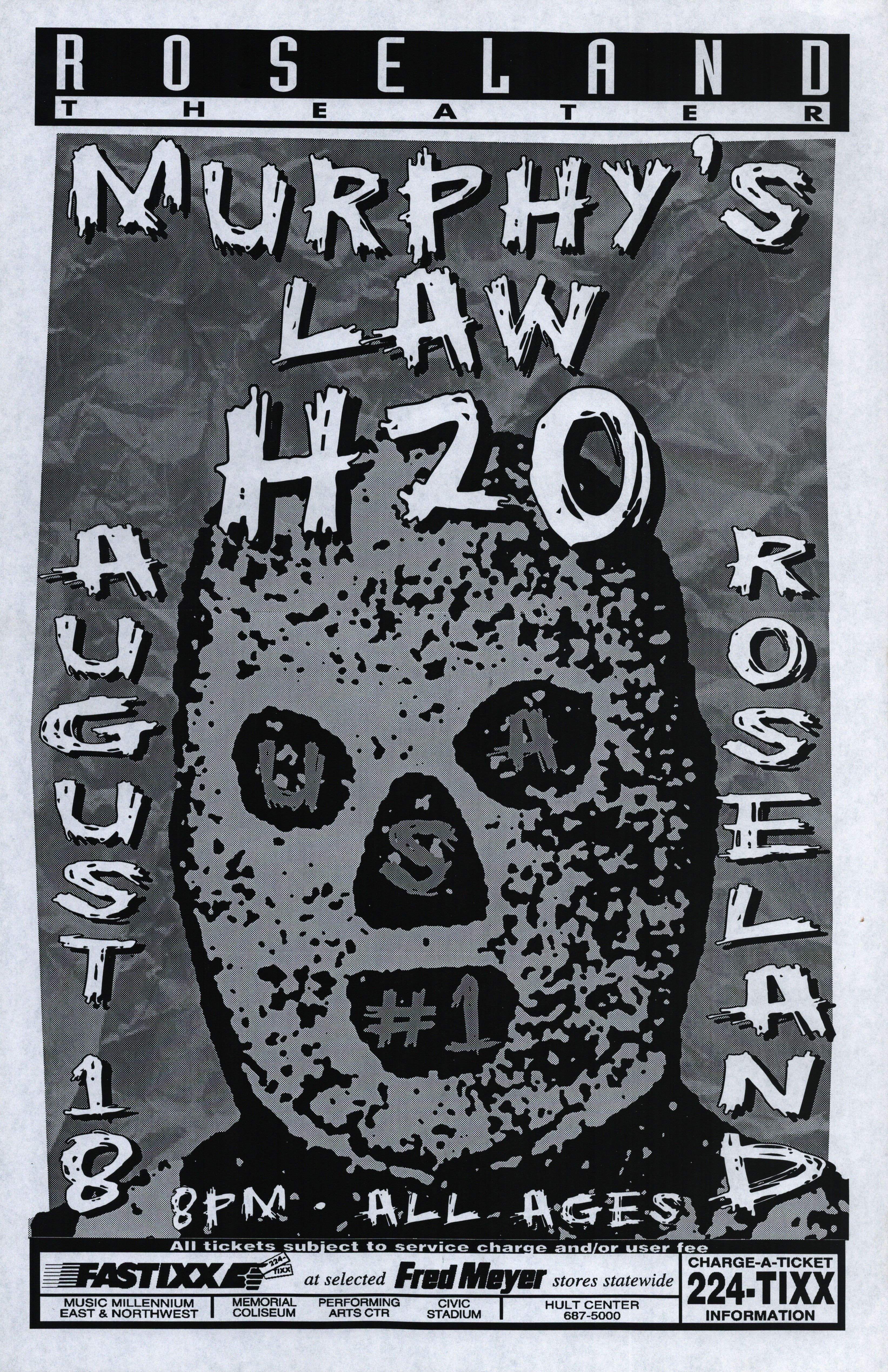 MXP-206.12 Murphys Law Roseland Theater 2000 Concert Poster