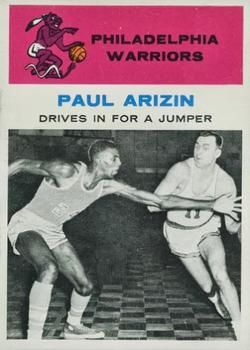 Paul Arizin 1961 Fleer #45 Sports Card