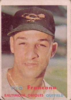 Tito Francona 1957 Topps #184 Sports Card