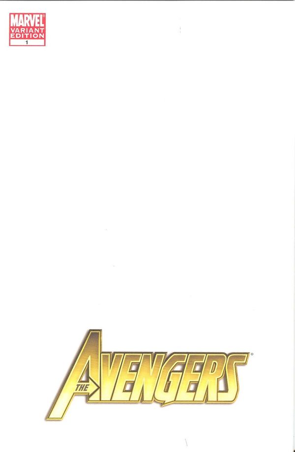 Avengers #1 (Blank Sketch Cover)