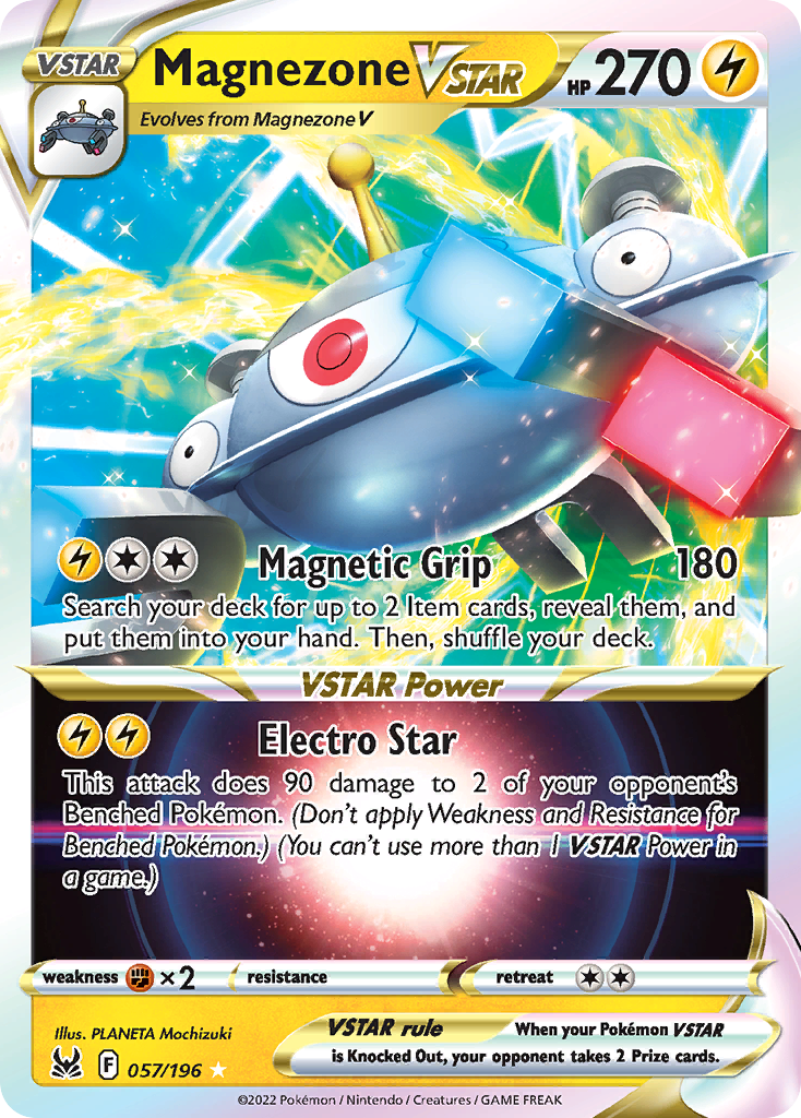 Magnezone VSTAR (57/196) - Lost Origin Pokémon Card