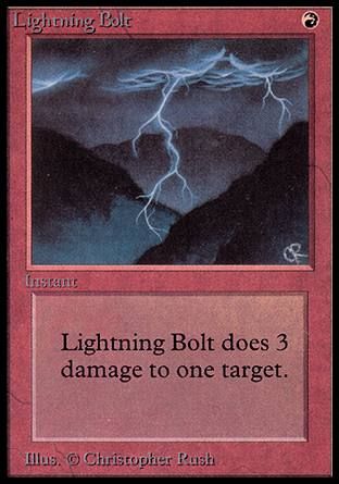 Lightning Bolt (Alpha) Trading Card