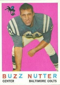 Buzz Nutter 1959 Topps #78 Sports Card