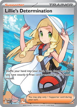 Lillie's Determination (Trainer: Supporter) (169/132) - Mega Evolution