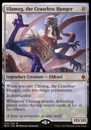 Ulamog, the Ceaseless Hunger (Battle for Zendikar) Trading Card