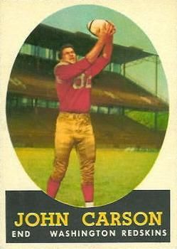 John Carson 1958 Topps #47 Sports Card