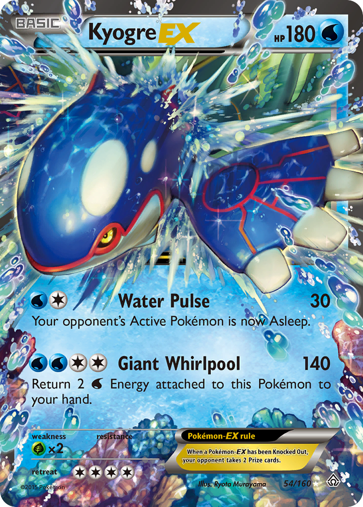 Kyogre EX (54/160) - Primal Clash Pokémon Card