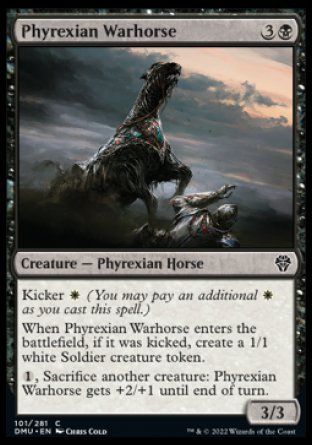 Phyrexian Warhorse (Dominaria United) Trading Card