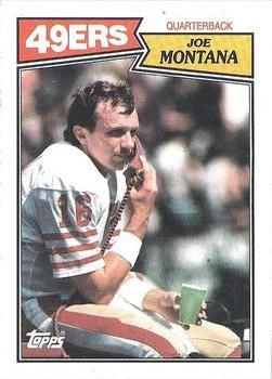 Joe Montana 1987 Topps #112 Sports Card