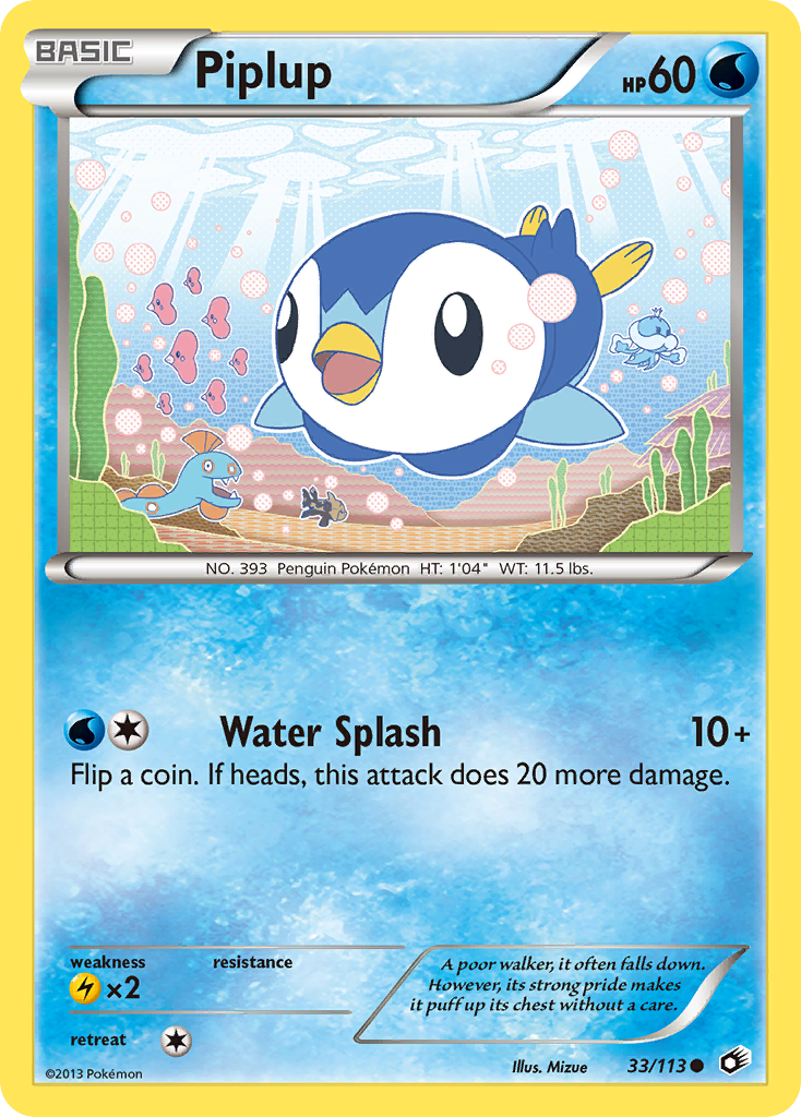 Piplup (33/113) - Legendary Treasures Pokémon Card