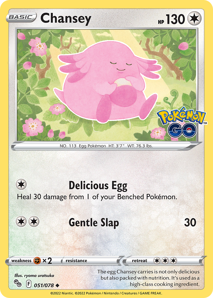 Chansey (51/78) - Pokémon GO Pokémon Card