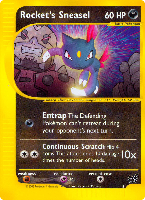 Rocket's Sneasel (5/9) - Best of Game Pokémon Card